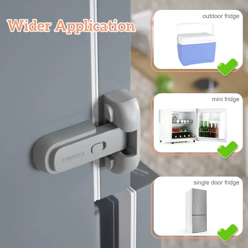 Miniatura 8 de Mom's Choice Gold Awards Ganador – EUDEMON 1 paquete de cerradura de puerta actualizada para refrigerador/nevera/congelador a prueba de niños