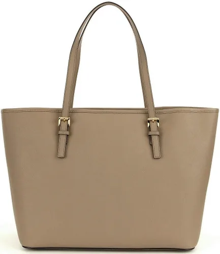 Miniatura 2 de Michael Kors Jet Set Travel Saffiano - Bolso mediano de cuero (gris pardo oscuro), Duna oscuro