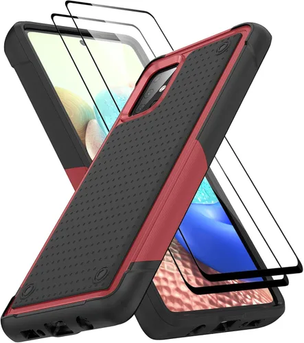Miniatura 199 de Jeylly Compatible con Samsung Galaxy A22 5G Funda, Funda Samsung A22 5G con 2pcs protectores de pantalla de vidrio templado