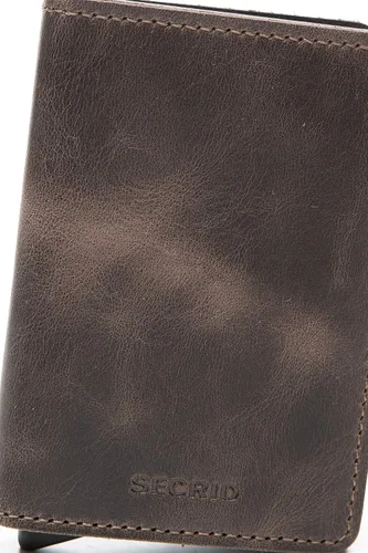 Miniatura 5 de Secrid Cartera delgada para hombre, de cuero auténtico, con RFID, máx. 12 tarjetas