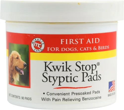 Miniatura 6 de Miracle Care Kwik Stop hisopos de gel astrintente para perros, gatos y pájaros, 3 aplicadores de un solo uso, acción rápida para detener la sangre