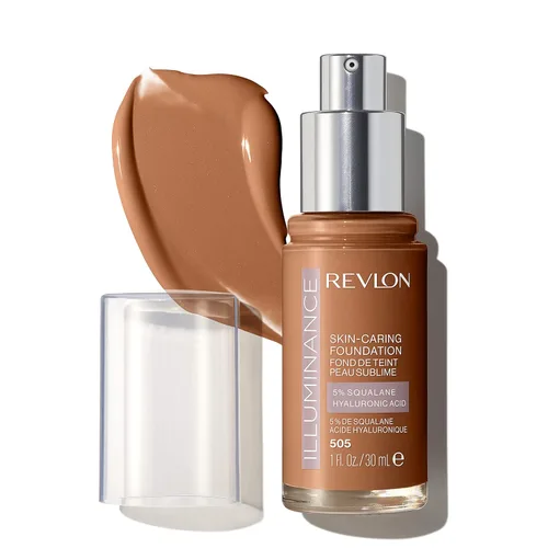 Miniatura 29 de Revlon Illuminance - Base líquida para el cuidado de la piel, ácido hialurónico, fórmula hidratante y nutritiva con cobertura media, bronceado claro
