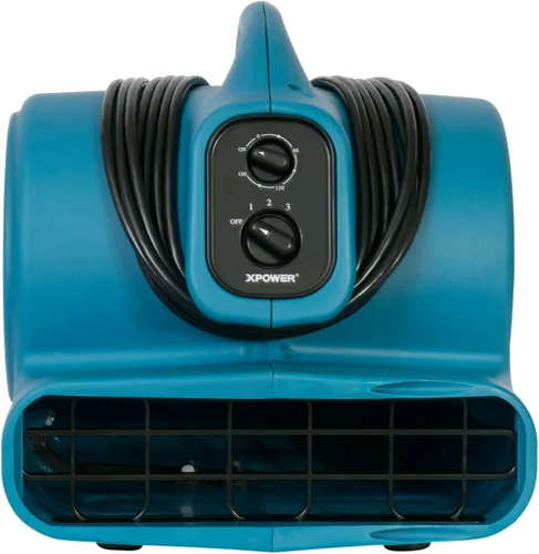 Miniatura 8 de XPOWER P-450NT Freshen Aire 1/3 HP Mover de aire perfumado con ionizador, temporizador y cuentas de ambientador (brisa fresca, 8 onzas)