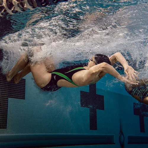 Miniatura 2 de Speedo Traje de baño de espalda pulse con empalme cónico para niña grande