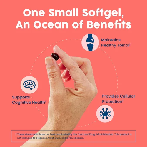 Miniatura 4 de NativePath Aceite de krill antártico – Aceite de krill omega 3 capturado en la naturaleza, 500 mg cápsulas blandas con EPA, DHA y astaxantina