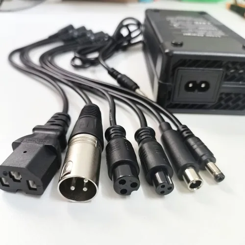 Miniatura 2 de Cargador eléctrico certificado de 54.6V 2A (7 enchufes) universal para batería de 48 V – Compatible con Rad Power, Lectric XP 2.0/3.0, HOVERFLY