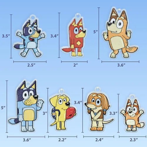 Miniatura 6 de Bluey - Kit de atrapasoles para ventana para niños para pintar, gran actividad de manualidades en casa o idea de fiesta de cumpleaños, juguetes