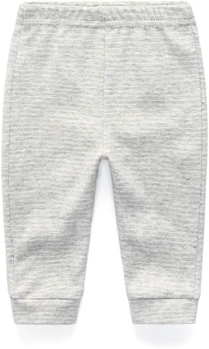 Miniatura 6 de Paquete de 4 pantalones unisex de algodón para bebé recién nacido, leggings casuales bordados de 0 a 24 meses para niños y niñas