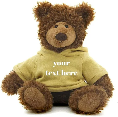 Miniatura 7 de Plushland Oso Frankie marrón de 12 pulgadas, regalo personalizado de animal de peluche, gran regalo para el día de la madre, día de San Valentín