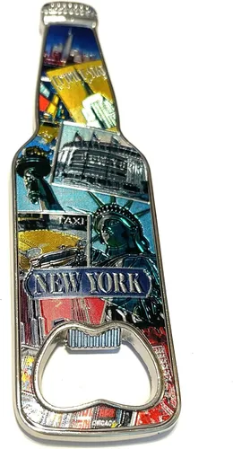 Miniatura 8 de Sureg States - Imán abrebotellas con imán retro en forma de coleccionable, diseño de Washington DC, multicolor