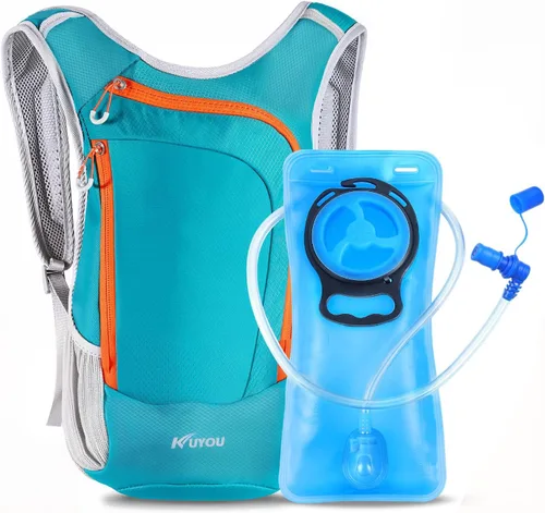 Miniatura 9 de KUYOU Running Hydration Vest - Lightweight Insulated Hydration Backpack with 2L Water Bladder, Adjustable Chest Straps and Reflective Water Backpack