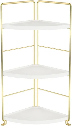 Estante de especias de cocina de 3 niveles, estante de pie, estante de almacenamiento triangular para encimera de baño, soporte organizador de