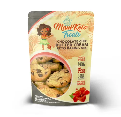 Miniatura 5 de Maui Keto Treats Mezcla de galletas de crema de mantequilla, sin gluten, baja en carbohidratos, hecha con harina de almendras orgánicas, 12 onzas