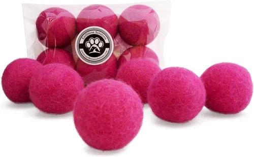 Miniatura 6 de Juguetes de lana para gatos – Pelotas de juguete de fieltro para mascotas pequeñas para buscar y jugar – Bola de lana silenciosa ecológica
