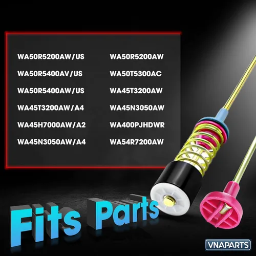 Miniatura 3 de Actualización DC97-16350U DC97-16350T Varillas de suspensión de arandela para Samsung WA50R5200AW/US, WA50R5400AV/US, WA50R5400AW/US
