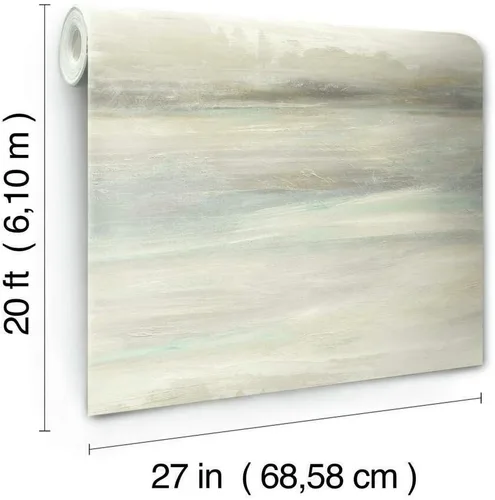 Miniatura 6 de York Wallcoverings Soothing Mists Scenic - Papel tapiz de primera calidad para despegar y pegar en azul y beige