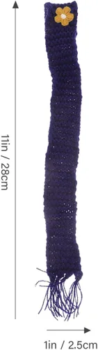 Miniatura 2 de EXCEART 10 piezas mini muñeca decorativa bufanda de muñeca DIY bufanda kawaii mini bufanda mini casa muñeca bufanda suministro de botella de vino