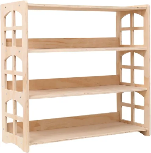 Miniatura 9 de Montessori Estantería de juguetes para niños, organizador de almacenamiento para juguetes, estantes de libros para habitación de niños, resistente