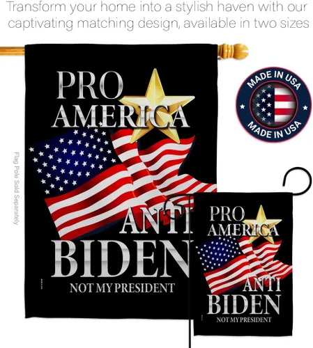Miniatura 4 de Pro America - Paquete de bandera anti-Biden House de Estados Unidos, presidente político demócrata, fiesta de té republicana de Estados Unidos