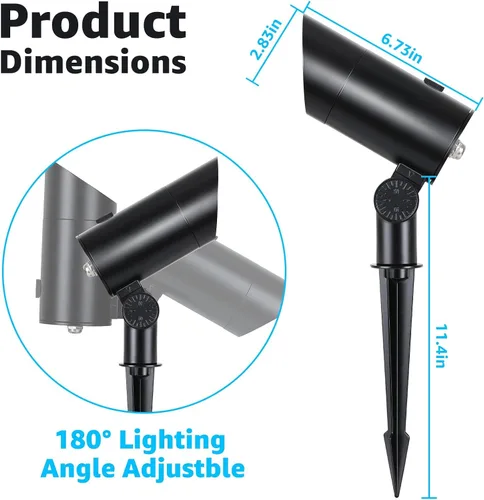 Miniatura 7 de SUNVIE Foco de 30 W para exteriores de 120 V del anochecer al amanecer, foco LED para exteriores enchufable con sensor de fotocélula de 3000 K