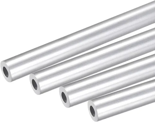 Miniatura 33 de uxcell 6063 Tubo redondo de aluminio 0.236 in OD 0.118 in Diámetro interior 9.843 in Longitud Tubería 4 PC