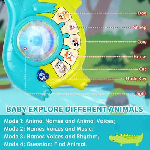 Miniatura 2 de Marstone Juguetes para Niños Pequeños de 1 Año de Edad Regalo para Niño: Juguetes Musicales para Bebé Niña de 12-18 Meses, Piano Guitarra Educativo