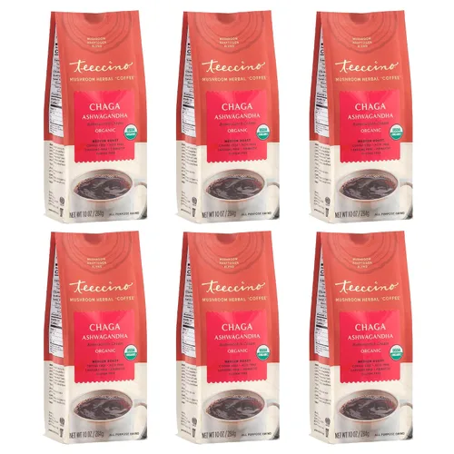 Miniatura 20 de Teeccino Lion’s Mane Rhodiola Café alternativo de setas adaptogénicas - Rosa - Café de setas herbal con sabor a mane de león y rhodiola, tostado