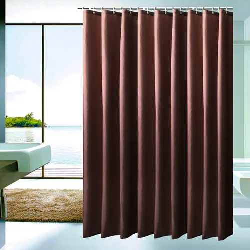 Miniatura 18 de DEARART Juego de cortinas de ducha negras de 60 pulgadas de ancho x 72 pulgadas de alto, cortinas de ducha de tela con ojales y ganchos, de secado