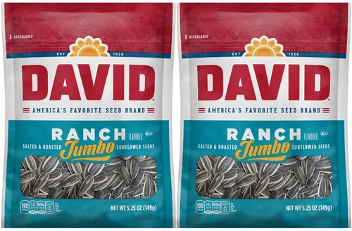 Miniatura 11 de DAVID Semillas de girasol jumbo, sabor dulce y picante, 5.25 onzas