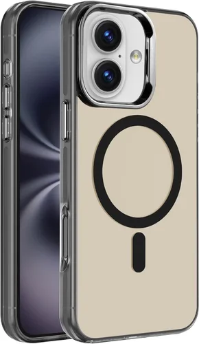 Miniatura 66 de S. Tedazo Funda magnética para iPhone 7/8 Plus (5.5 pulgadas) compatible con MagSafe, [no amarillenta] delgada, a prueba de golpes, funda para Negro