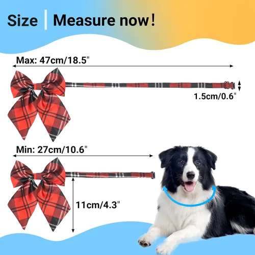 Miniatura 2 de Segarty Lazos para el cuello para perro, 30 piezas ajustables para mascotas para perros medianos y grandes, corbatines para mascotas, accesorios