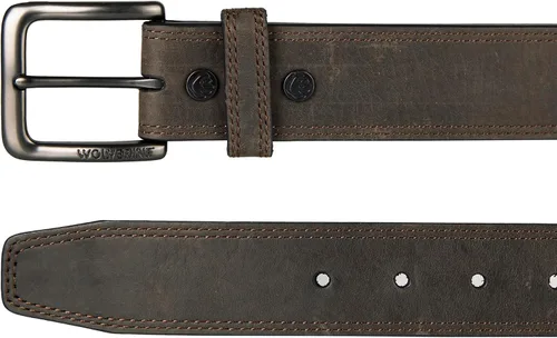 Miniatura 2 de Wolverine Men's Full Grain Leather Work Belt Workwear Heavy Duty Utility Rugged Durable Metal Buckle