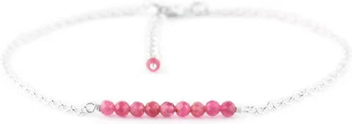 Miniatura 15 de YANARA Pulsera de tobillo para mujer, piedra de nacimiento natural, cuentas de piedras preciosas, tobillera delicada hecha a mano de 9 pulgadas +