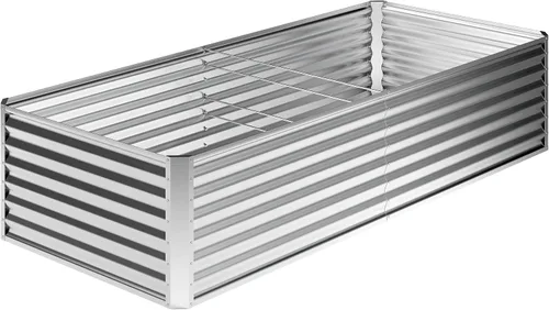 Miniatura 18 de 2 camas de jardín elevadas galvanizadas de 4 x 2 x 1 pies, macetas elevadas, caja de jardín de metal, planta grande para plantar al aire libre, cama