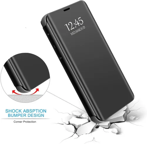Miniatura 6 de S22 Ultra - Funda de piel compatible con Samsung Galaxy S22 Ultra 5G, funda transparente para espejo de maquillaje, funda para S22 Ultra con función