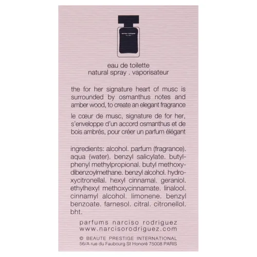 Miniatura 6 de Narciso Rodriguez For Her Eau de Toilette en aerosol, 1 onza, rosa