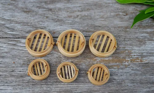 Miniatura 2 de 6 miniaturas mixtas de bambú Dim Sum hechas a mano para decoración de alimentos pequeños para casa de muñecas