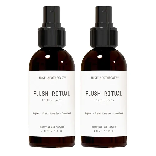 Miniatura 33 de Muse Apothecary Flush Ritual - Aerosol para inodoro aromático y refrescante, usar antes de ir, 2 onzas, infundido con aceites esenciales naturales