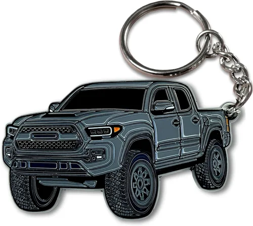 Miniatura 13 de Llavero Tacoma – Accesorios Tacoma 2016-2022 mods 2023 2024 Cool Key Chain Fob Cover 3ª generación Toy Truck Quicksand