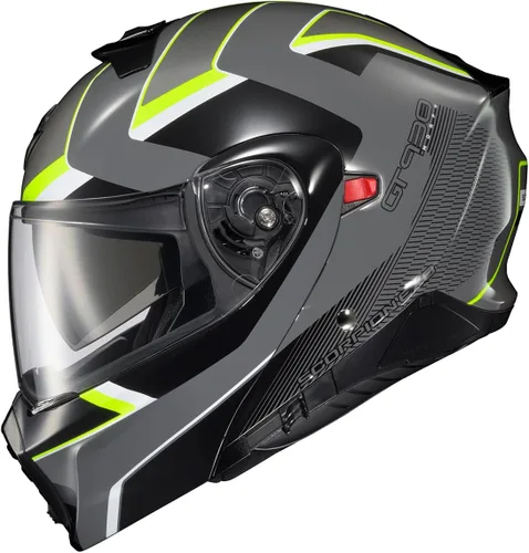 Miniatura 15 de ScorpionEXO GT930 - Casco integral de motocicleta Transformer para adultos con bolsillos para altavoces con Bluetooth, aprobado por DOT y ECE, Negro