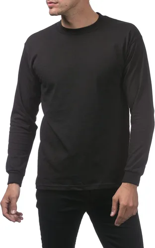 Miniatura 5 de Pro Club Paquete de 3 camisetas de manga larga de algodón pesado para hombre