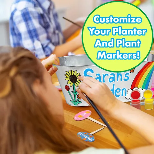 Miniatura 5 de Miracle GRO My First Flower Growing Kit - Kit de manualidades de pintura y jardinería de plantas para niños, niñas, regalos de Pascua para niños