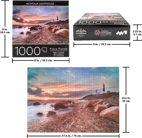 Miniatura 6 de Montauk - Rompecabezas de 1000 piezas para adultos, parques nacionales escénicos, paisaje oceánico, playa, un juego educativo y divertido