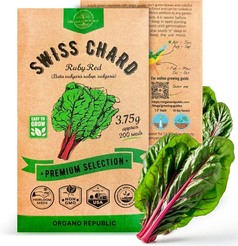 Miniatura 9 de Organo Republic Paquete de Semillas de Lechuga Hoja de Roble 1 G - Más de 800 Semillas de Lechuga Reliquia Sin OMG para Plantar Verduras en Paquete