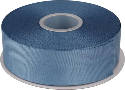 Miniatura 37 de Cinta de sarga de espiga con mango suave, ideal para envolver regalos, costura artesanal, 1/4 pulgadas x 25 yardas, color azul antiguo