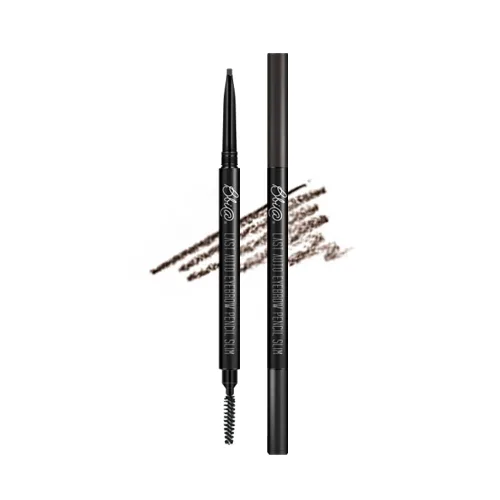 BBIA Last Auto Lápiz de cejas SLIM 7 colores – Sin sebo Ultra Fino Lápiz Definidor de Cejas Lápiz Retráctil Cepillo de Doble Cara Impermeable Forma