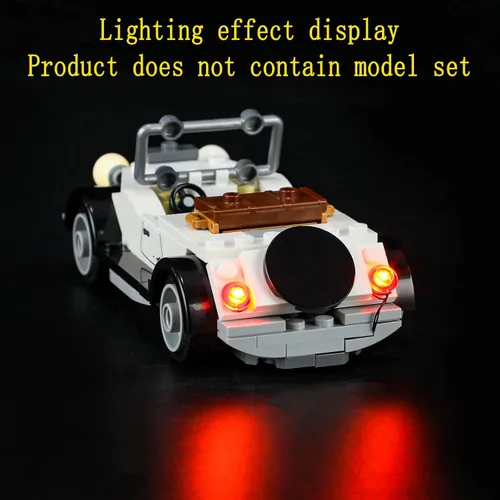 Miniatura 6 de GEAMENT Kit de luces LED compatible con Lego Fighter Plane Chase, para Indiana Jones 77012 (juego de modelos no incluidos)