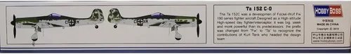 Miniatura 2 de Hobby Boss Kit de construcción de modelo de avión de combate Ta 152C-0