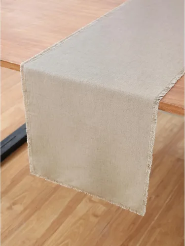 Miniatura 9 de Solino Home Camino de mesa de lino de remolacha de 72 pulgadas de largo, con flecos, 100% lino puro, camino de mesa de comedor de 14 x 72 pulgadas