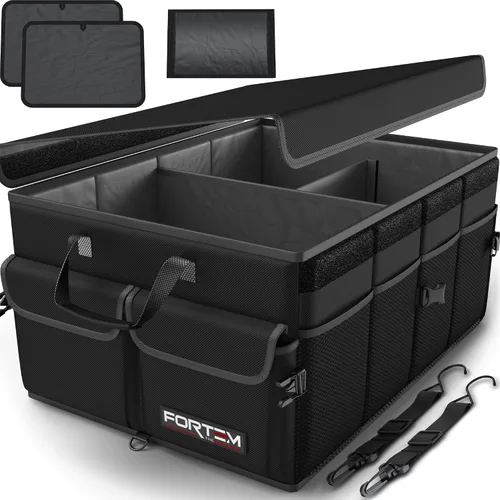 Miniatura 26 de FORTEM Organizador de maletero para SUV, organizador de maletero de automóvil, almacenamiento plegable, accesorios de coche para mujeres y hombres